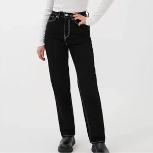 BDG Urban Outfitters Black Cowboy Jean with White Stitching